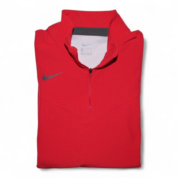 Nike Coaches Performance Short Sleeve Crimson and Grey Jacket CW3430-620 Size L - Picture 5 of 11